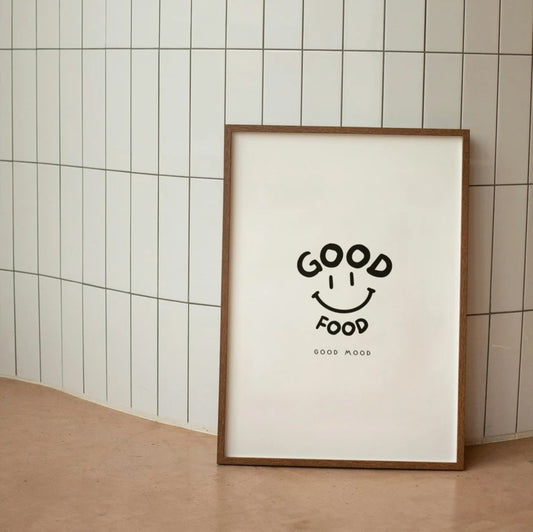 Good food good mood | Quote Wall Art | Digital Download